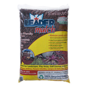 Leader Rubber Mulch Brick Red
